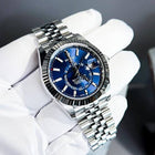 Sky Dweller Silver/Blue  Oystersteel Watch (CF) 1:1 replica