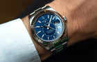 Sky Dweller Silver/Blue  Oystersteel Watch (CF) 1:1 replica