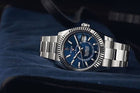 Sky Dweller Silver/Blue  Oystersteel Watch (CF) 1:1 replica