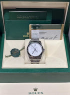“Who Cares I’m Already Late” Silver Oyster Bracelet Watch (CF) 1:1 replica