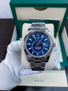 Sky Dweller Silver/Blue  Oystersteel Watch (CF) 1:1 replica