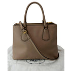 Prada Triangle Logo Leather Tote Bag replica