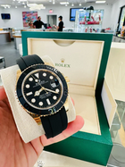 Yacht-Master Black/Gold Oysterflex (CF) 1:1 replica