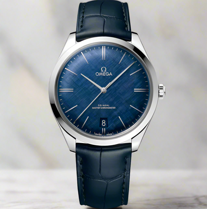 De Ville "Trésor" (Blue Dial/Steel/Leather) (VSF) 1:1 replica