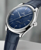 De Ville "Trésor" (Blue Dial/Steel/Leather) (VSF) 1:1 replica