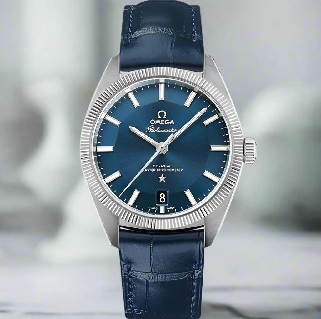 Constellation "Globemaster" (Blue Dial/Steel/Leather) (VSF) 1:1 replica