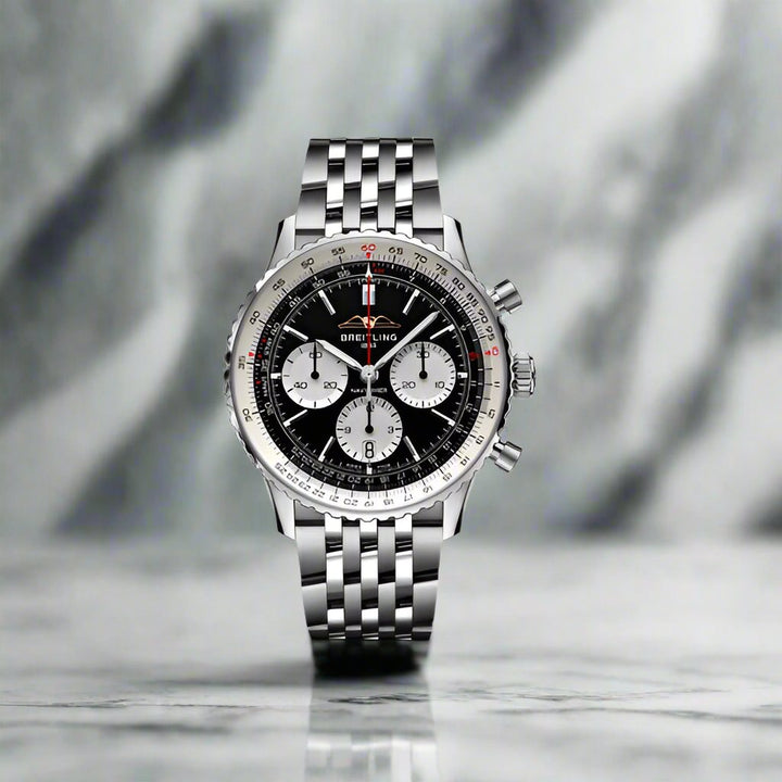 Navitimer 01 Chronograph 43 Black/Silver Watch (ZF) 1:1 replica