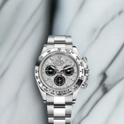 Daytona Silver Meteorite and Black Dial Watch (CF) 1:1 replica