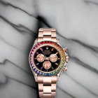 Daytona Rainbow Bezel Oystersteel Watch (VSF) 1:1 replica