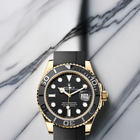 Yacht-Master Black/Gold Oysterflex (CF) 1:1 replica