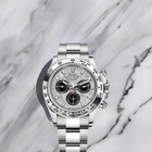 Daytona Silver Meteorite and Black Dial Watch (CF) 1:1 replica