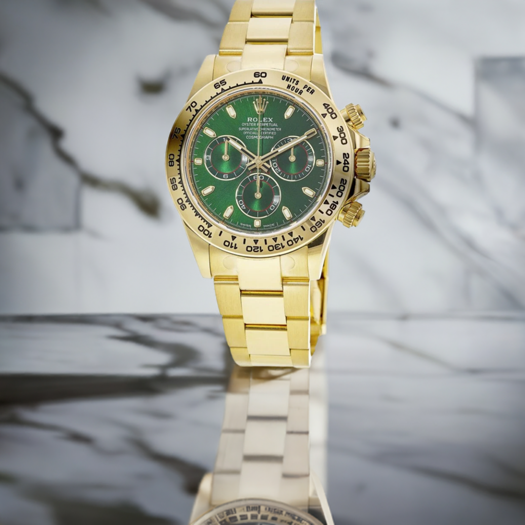 "John Mayer" Gold/Green Daytona Watch (CF) 1:1 replica