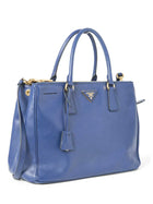 Prada Triangle Logo Leather Tote Bag replica