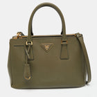 Prada Triangle Logo Leather Tote Bag replica