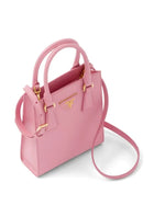 Prada Triangle Logo Leather Tote Bag replica