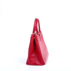 Prada Triangle Logo Leather Tote Bag replica