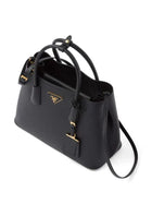 Prada Triangle Logo Leather Tote Bag replica