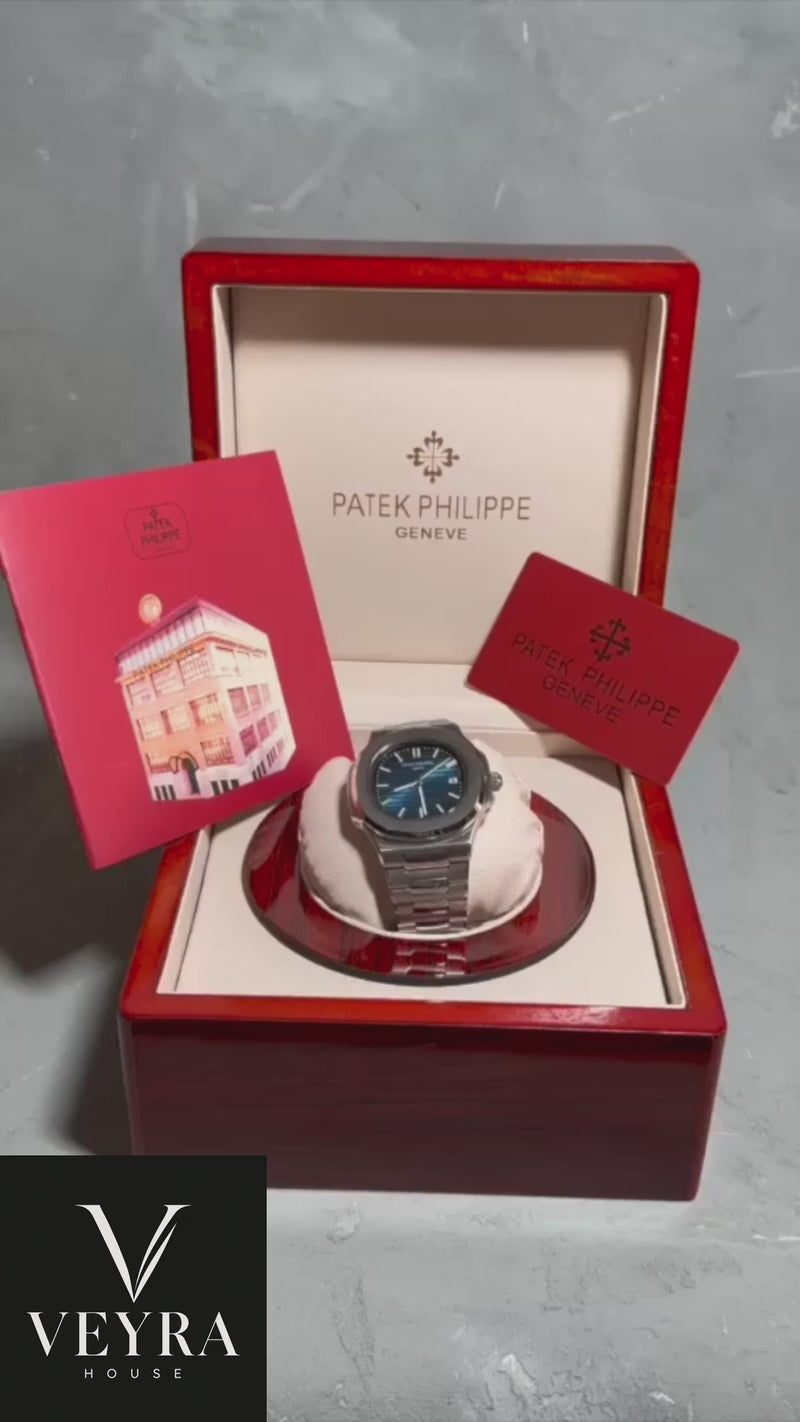 Geneve Nautilus Blue/Silver Watch (VSF) 1:1 product video