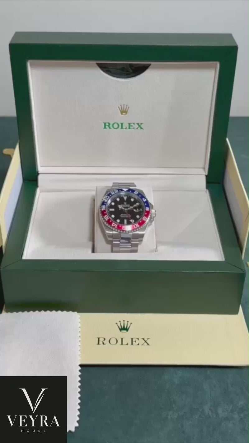 "Pepsi" GMT II Red/Blue Black Dial (VSF) 1:1 product video
