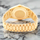 "President" Day-Date 18238 Gold 36mm Black Face Diamond Dial-Fluted Bezel (VSF) replica